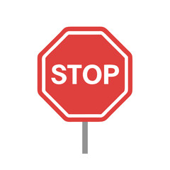 Obraz premium stop road sign