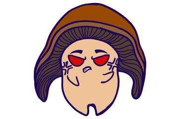 Angry Fungi Friends Stickers