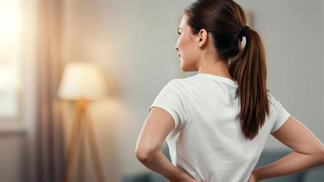person who is suffering from back pain, Sciatic Nerve Inflammation or Lower Back Pain