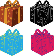 Colorful Gift Box Vector Illustration for Celebration and Holiday Design