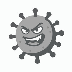 vector illustration of virus or bacteria. graphic design