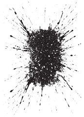 black ink splat background, ink drop vector , splash ink effect ink dots