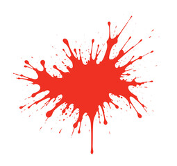 red ink splat , red ink blots, paint drop splash effect