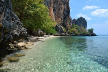 Serene tropical beach escape in thailand for wanderers seeking picturesque landscapes and unforgettable adventures in paradise