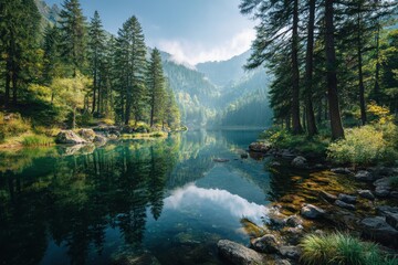 Serene nature moments for mindfulness and relaxation: peaceful landscapes, calming waters, and lush forests to elevate your wellness journey and nurture inner tranquility