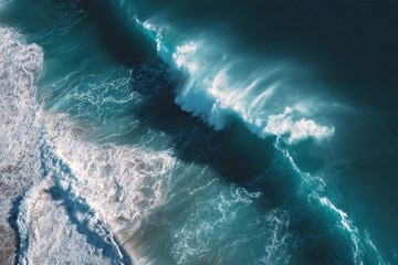 Aerial views capturing powerful ocean waves in motion with stunning depth and energy for coastal enthusiasts and maritime content creators
