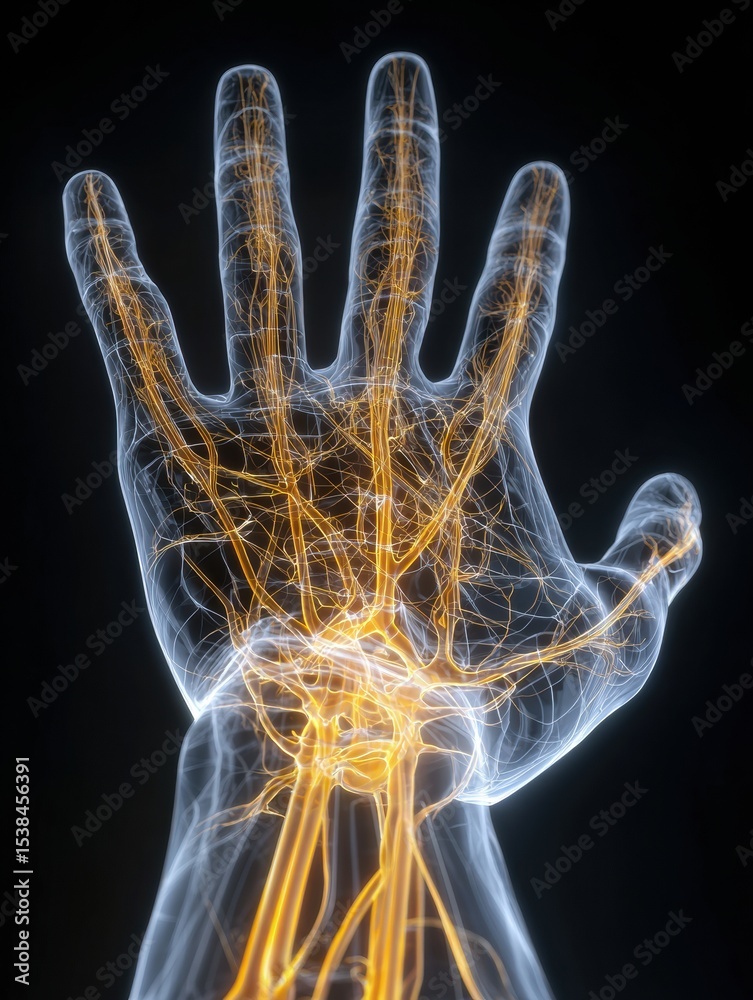 Poster Visualizing Touch Sensitivity in the Human Hand Through Sensory Nerve Representation and Pathways