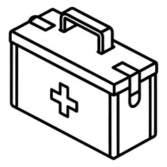 Medical Kit Line Art Icon