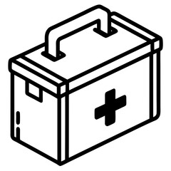 Medical Kit Line Art Icon
