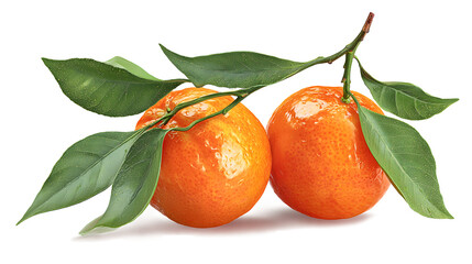 orange tangerine citrus fruit green leaves