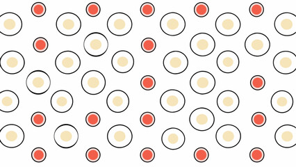 Abstract Geometric Pattern with Circles and Dots