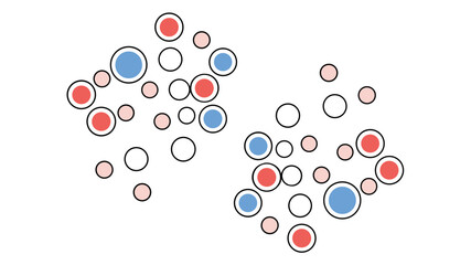 Abstract Network Connection Dots