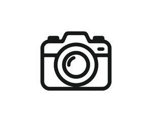 Branding logo featuring outlined camera symbol