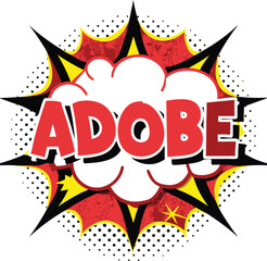 adobe comic pop art vector
