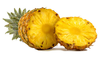 pineapple slices, yellow fruit