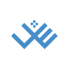 Fototapeta premium Creative Business brand EW logo design