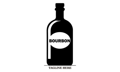Bourbon day icon. Bourbon day vector illustration. Bourbon day logo design and bourbon day concept design 