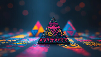 abstract colorful background with stars