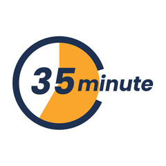 Countdown timer icon start 5, 10, 15, 20, 25, 30, 35, 40, 45, 50, 55 and 60. Numeric countdown elements for progress tracking, Time Tracking Illustration,Stopwatch Countdown Icons