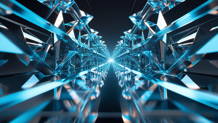 abstract blue background with cubes