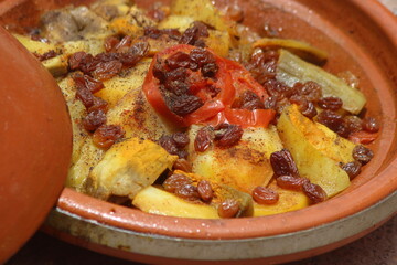 Fresh Moroccan Tajine Close Up