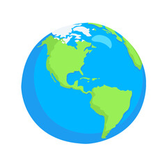Earth Globe Americas
