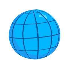 Globe with Meridians