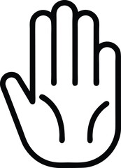 hand stop icon