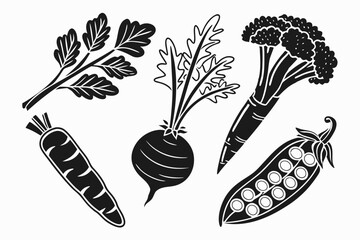 set of vegetables