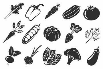 set of vegetables