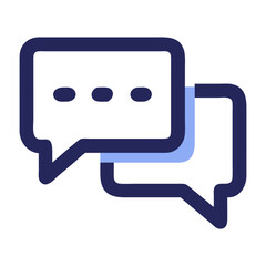 Naklejka premium Communication, Conversation, Dialogue, Chat Bubbles, Messaging Icon
