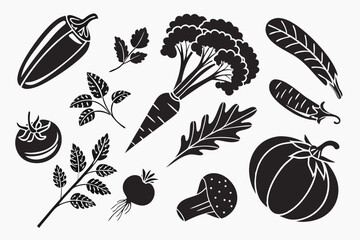 set of vegetables