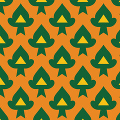  tree seamless pattern vector set icon illustration design with triangle shape for web safety warning