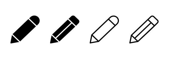 Pencil icon logo design. pen sign and symbol. edit icon vector