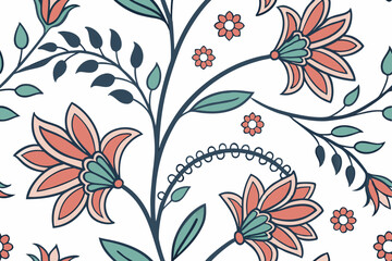 seamless pattern with flowers