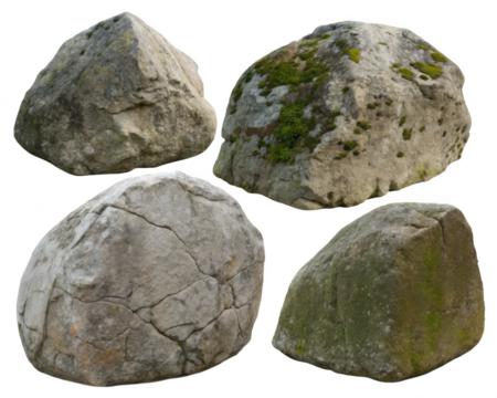 Rock boulder transparent background