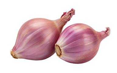 Fototapeta premium Fresh shallots isolated on black background perfect for culinary websites recipes food blogs and cooking magazines