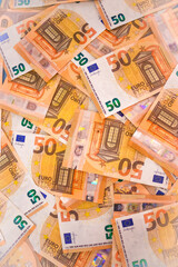 50 euro money seamless background