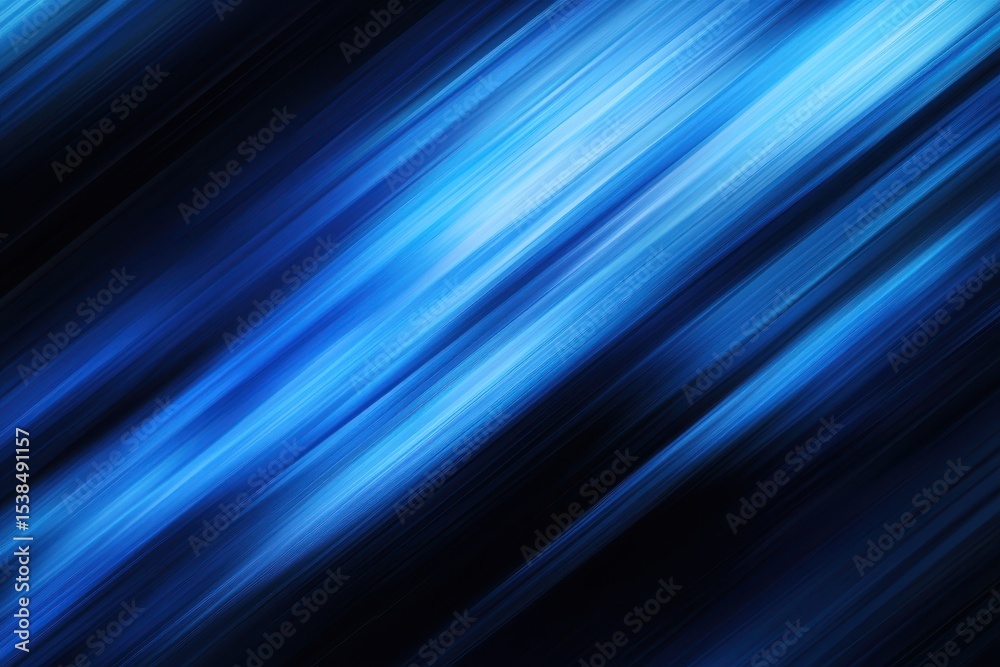 Poster smooth gradations of blue and black create a serene background with dynamic movement and depth showc