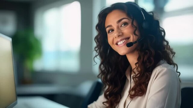 Customer service rep provides friendly support and smiles while answering questions. Polite customer service feedback