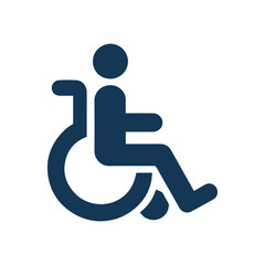 Minimalist Disability wheelchair icon