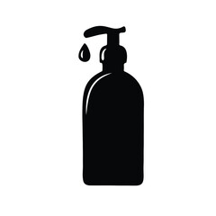 Body oil silhouette symbol vector illustration