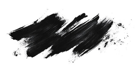 Abstract black and white paint splatter