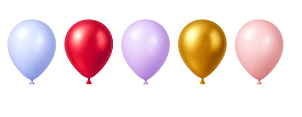 3d  Balloon Birthday Day Party Element Gift Ball Set Balloons Icon Vector Invitation Card