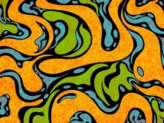 abstract background with irregular curved line patterns and bright colors