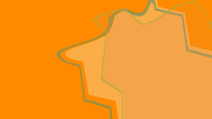 Abstract Geometric swirlin Orange and Olive Tones