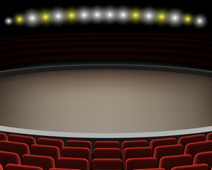 Circus arena ring. Background for show and performance. Vector illustration
