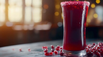 A Stunning Glass of Pomegranate Juice: Refreshing Recipe and Photography