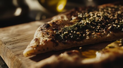 close up of a slice of bread