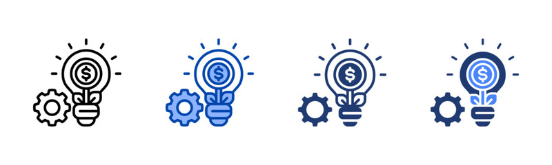 Innovation icon sheet multiple style collection